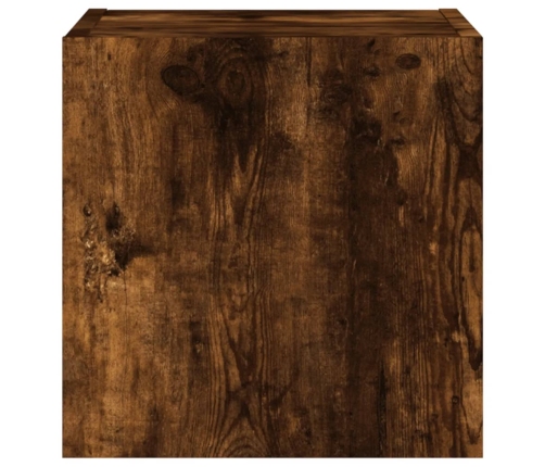 vidaXL TV plaukti ar LED lampiņām, 2 gab., 30,5x35x30 cm, ozolkoka