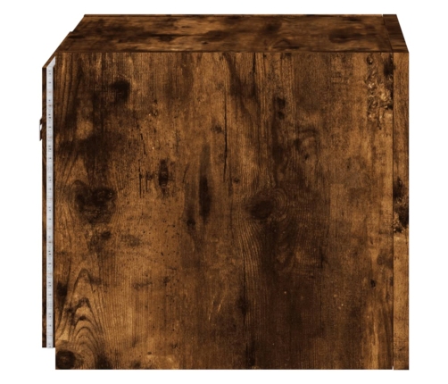 vidaXL TV plaukti ar LED lampiņām, 2 gab., 30,5x35x30 cm, ozolkoka