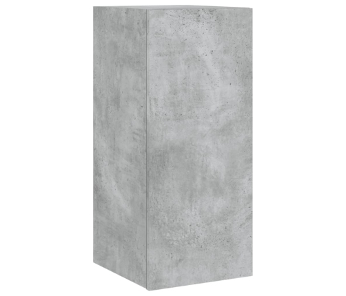vidaXL TV galdiņi ar LED lampiņām, betona pelēki, 30,5x35x70 cm