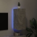 vidaXL TV galdiņi ar LED lampiņām, betona pelēki, 30,5x35x70 cm
