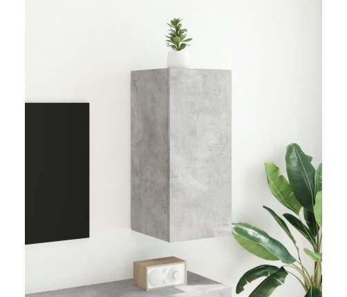 vidaXL TV galdiņi ar LED lampiņām, betona pelēki, 30,5x35x70 cm