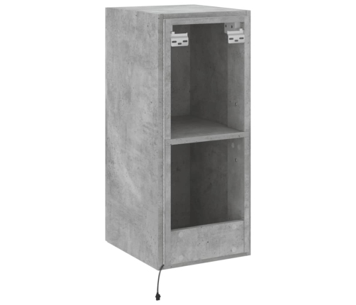 vidaXL TV galdiņi ar LED lampiņām, betona pelēki, 30,5x35x70 cm