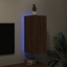 vidaXL TV plaukti ar LED lampiņām, 30,5x35x70 cm, brūna ozola