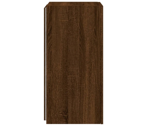 vidaXL TV plaukti ar LED lampiņām, 30,5x35x70 cm, brūna ozola