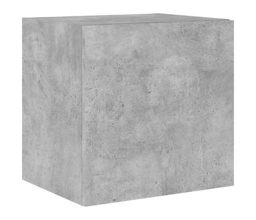 vidaXL TV galdiņi ar LED lampiņām, betona pelēki, 40,5x35x40 cm