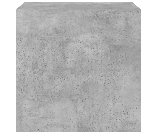 vidaXL TV galdiņi ar LED lampiņām, betona pelēki, 40,5x35x40 cm