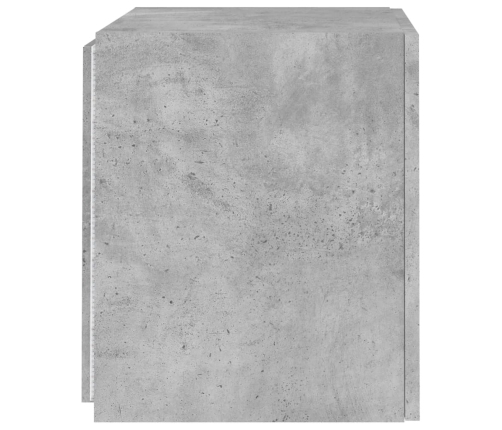 vidaXL TV galdiņi ar LED lampiņām, betona pelēki, 40,5x35x40 cm