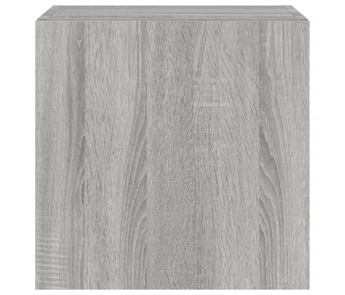 vidaXL TV plaukti ar LED lampiņām, 2 gab., 40,5x35x40 cm, pelēka ozola