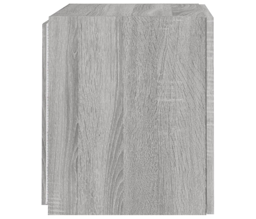 vidaXL TV plaukti ar LED lampiņām, 2 gab., 40,5x35x40 cm, pelēka ozola