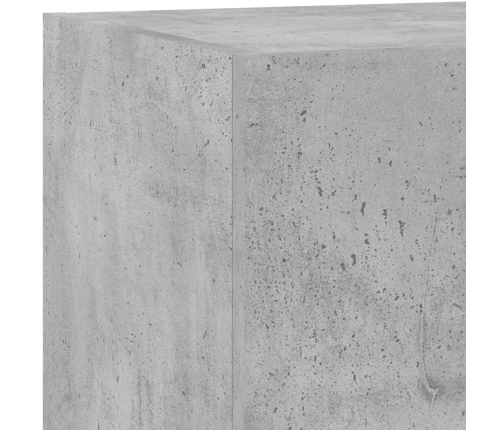 vidaXL TV galdiņi ar LED lampiņām, betona pelēki, 60x35x31 cm