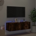 vidaXL TV plaukti ar LED lampiņām, 100x35x31 cm, ozolkoka krāsā