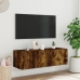 vidaXL TV plaukti ar LED lampiņām, 100x35x31 cm, ozolkoka krāsā