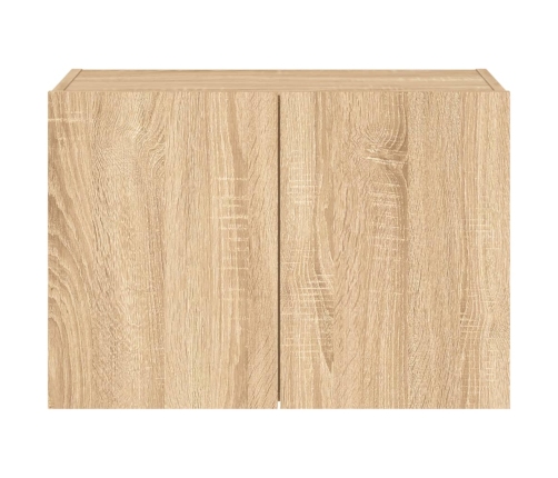 vidaXL TV plaukti ar LED lampiņām, 60x35x41 cm, koka krāsā