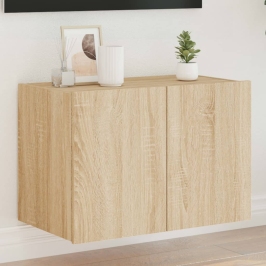 Tv Plaukti Ar Led Lampiņām, 60X35X41 Cm, Koka Krāsā Vidaxl