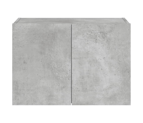 vidaXL TV galdiņi ar LED lampiņām, betona pelēki, 60x35x41 cm