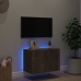 vidaXL TV plaukti ar LED lampiņām, 60x35x41 cm, ozolkoka krāsā