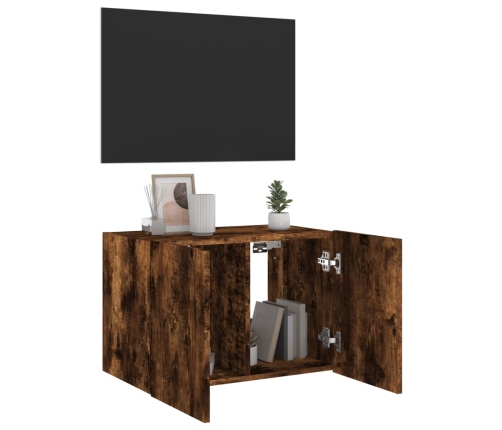 vidaXL TV plaukti ar LED lampiņām, 60x35x41 cm, ozolkoka krāsā