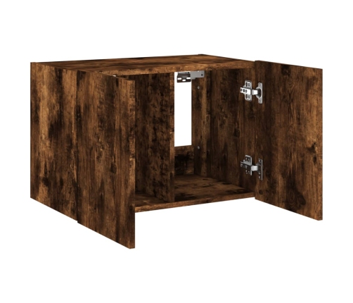 vidaXL TV plaukti ar LED lampiņām, 60x35x41 cm, ozolkoka krāsā