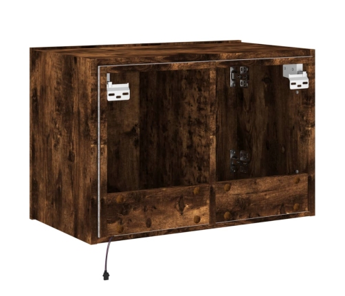 vidaXL TV plaukti ar LED lampiņām, 60x35x41 cm, ozolkoka krāsā