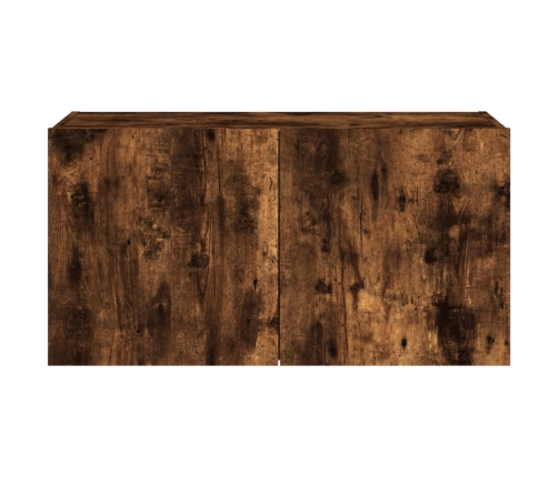 vidaXL TV plaukti ar LED lampiņām, 80x35x41 cm, ozolkoka krāsā