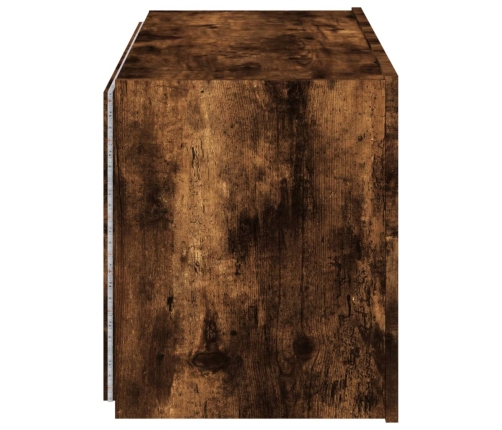 vidaXL TV plaukti ar LED lampiņām, 80x35x41 cm, ozolkoka krāsā