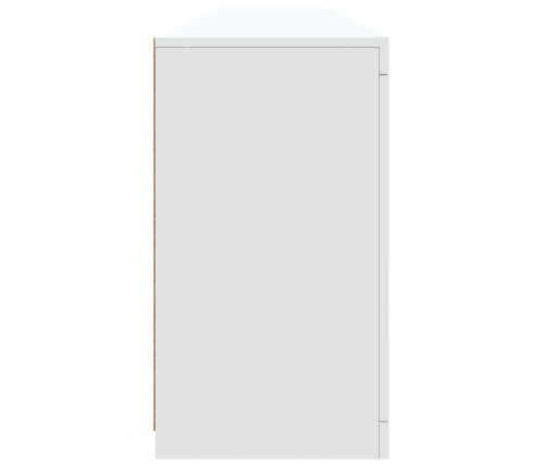 vidaXL kumode ar LED lampiņām, balta, 202x37x67 cm