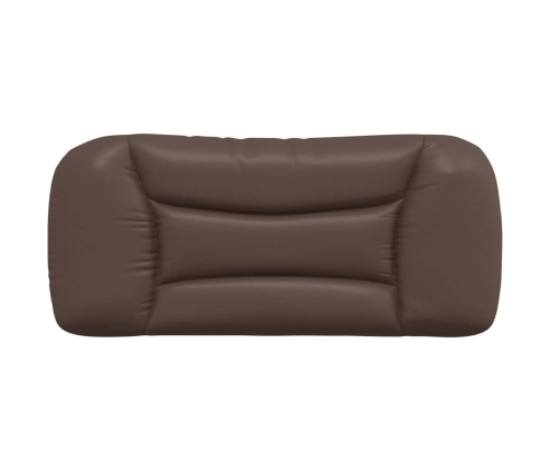 vidaXL galvgaļa spilvens, brūns, 80 cm, mākslīgā āda