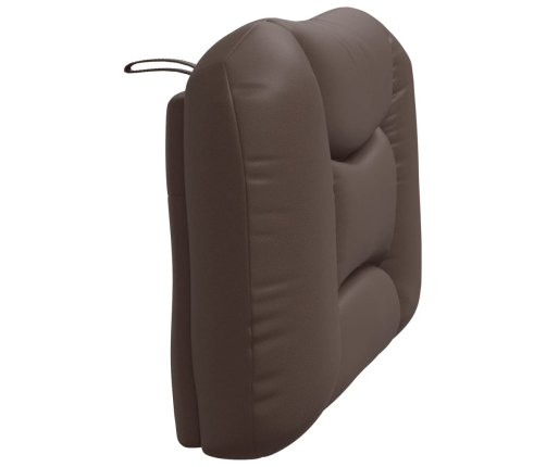 vidaXL galvgaļa spilvens, brūns, 80 cm, mākslīgā āda