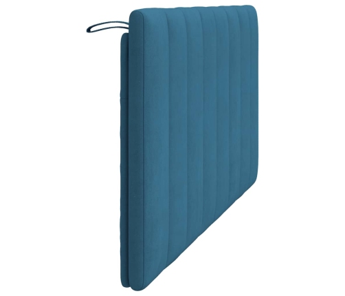 vidaXL galvgaļa spilvens, zils, 160 cm, samts