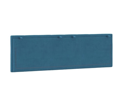 vidaXL galvgaļa spilvens, zils, 160 cm, samts