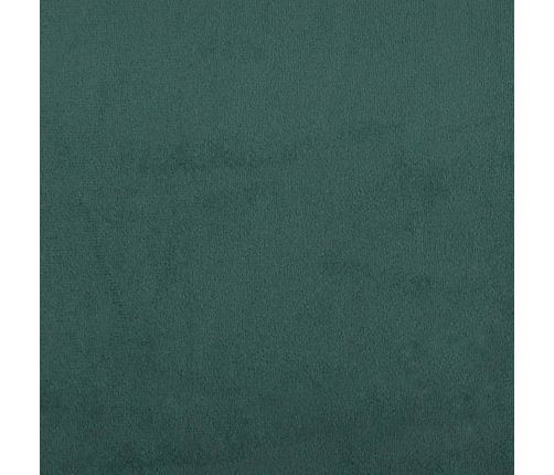 vidaXL galvgaļa spilvens, tumši zaļš, 90 cm, samts