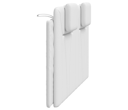 vidaXL galvgaļa spilvens, balts, 120 cm, mākslīgā āda