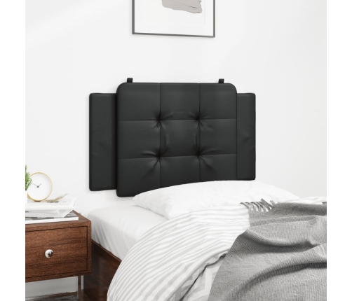 vidaXL galvgaļa spilvens, melns, 80 cm, mākslīgā āda