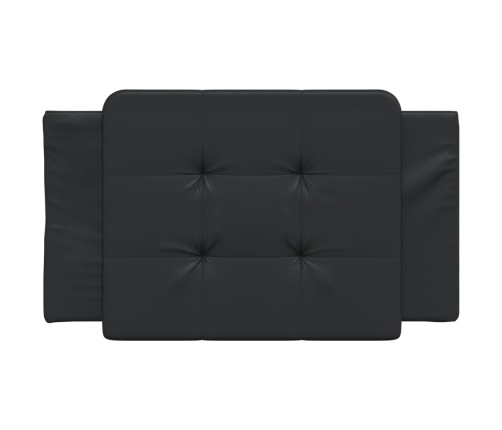 vidaXL galvgaļa spilvens, melns, 80 cm, mākslīgā āda