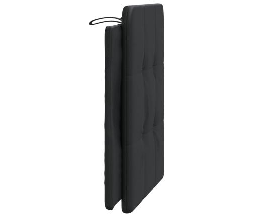 vidaXL galvgaļa spilvens, melns, 80 cm, mākslīgā āda