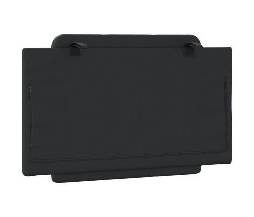 vidaXL galvgaļa spilvens, melns, 80 cm, mākslīgā āda