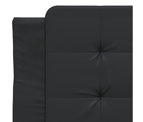 vidaXL galvgaļa spilvens, melns, 80 cm, mākslīgā āda
