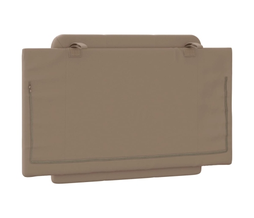 vidaXL galvgaļa spilvens, kapučīno, 80 cm, mākslīgā āda