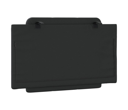 vidaXL galvgaļa spilvens, melns, 90 cm, mākslīgā āda