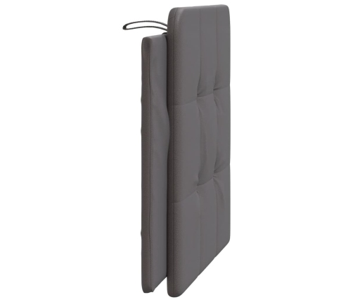 vidaXL galvgaļa spilvens, pelēks, 100 cm, mākslīgā āda