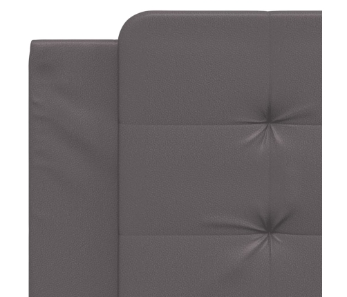 vidaXL galvgaļa spilvens, pelēks, 100 cm, mākslīgā āda