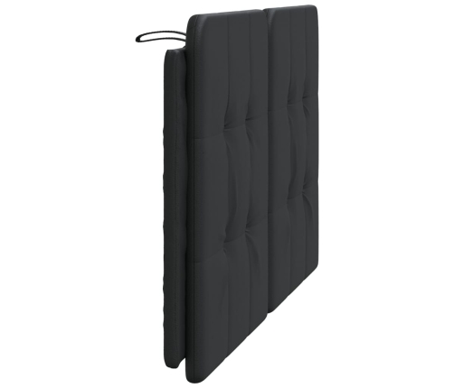 vidaXL galvgaļa spilvens, melns, 140 cm, mākslīgā āda