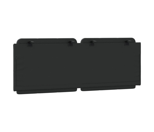 vidaXL galvgaļa spilvens, melns, 140 cm, mākslīgā āda
