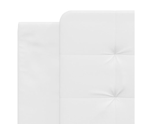 vidaXL galvgaļa spilvens, balts, 180 cm, mākslīgā āda