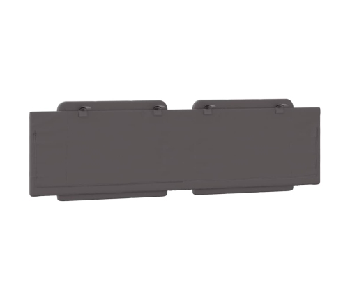 vidaXL galvgaļa spilvens, pelēks, 180 cm, mākslīgā āda