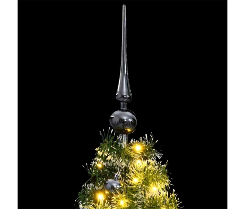 vidaXL mākslīgā Ziemassvētku egle, bumbiņu komplekts, 150 cm, 150 LED