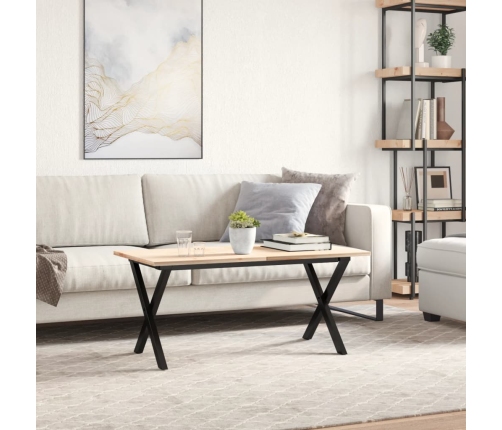 vidaXL kafijas galdiņa kājas, 80x40x43 cm, X-forma rāmis, čuguns