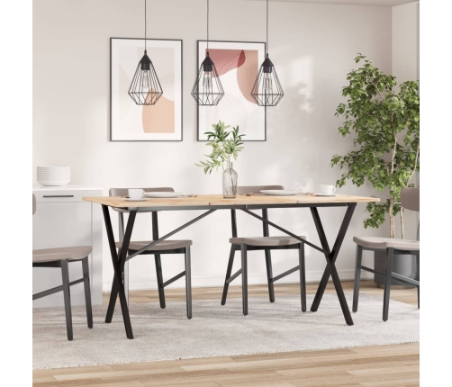 vidaXL virtuves galda kājas, X-forma, 120x60x73 cm, čuguns