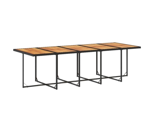 11-Daļīgs Dārza Mēbeļu Komplekts, Matrači, Melna Pe Rotangpalma Vidaxl