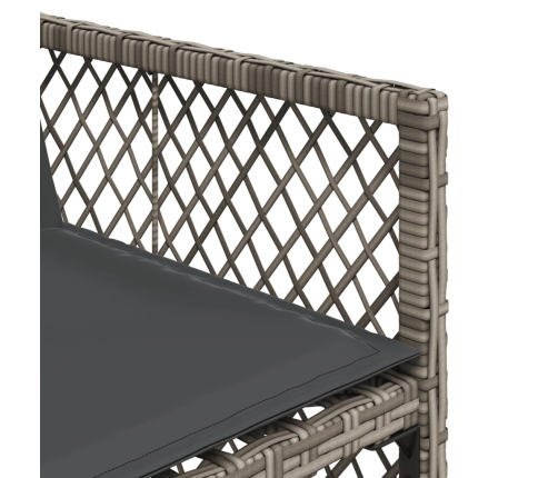 vidaXL 11-daļīgs dārza mēbeļu komplekts ar matračiem, PE rotangpalma